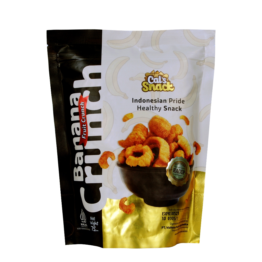 

Cal's Snack Banana Crunch 75 Gram / Rambak Pisang