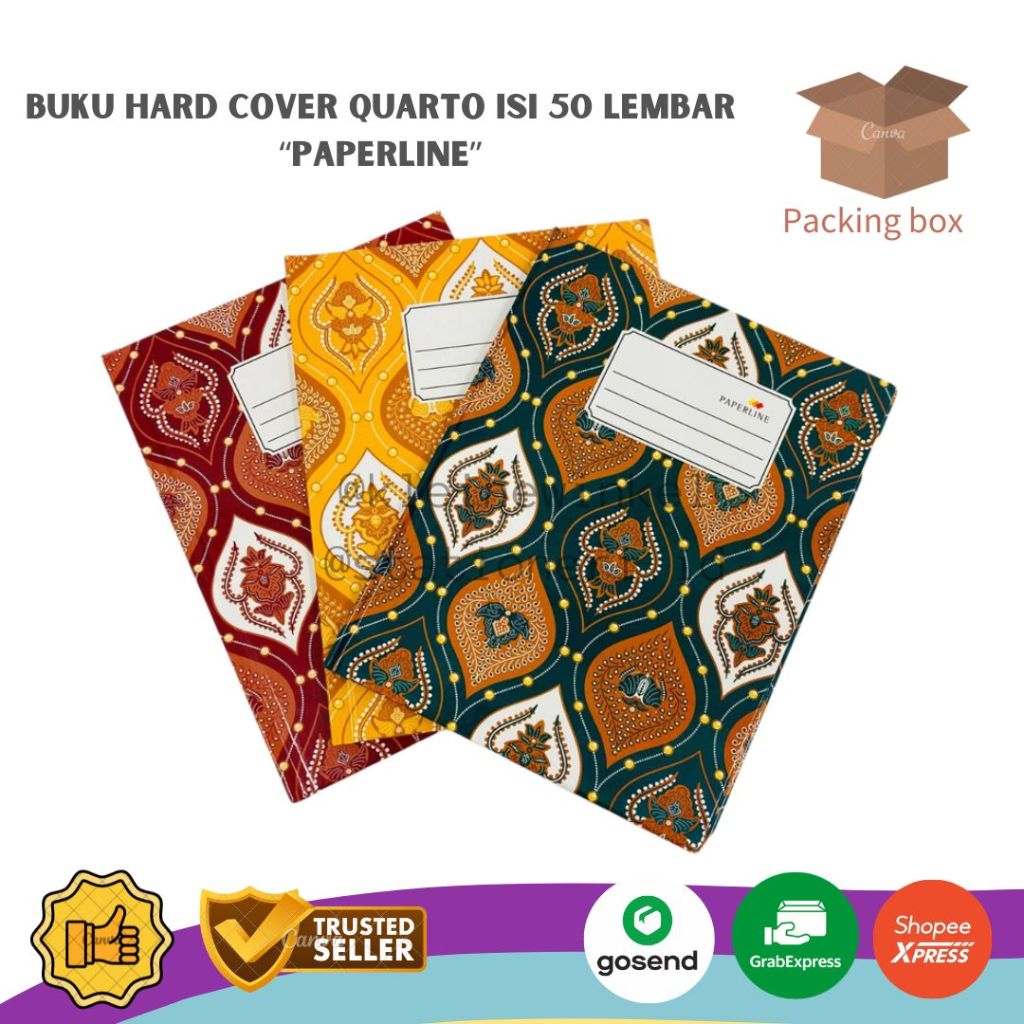 

Buku Hard Cover Kuarto isi 50 lembar PAPERLINE