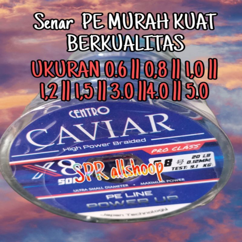 SENAR PE MURAH BERKUALITAS // SENAR PE CAVIAR 50 METER