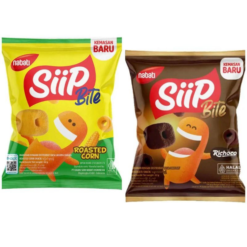 

Nabati Siip Snack Bite Size Jagung Bakar Cokelat 62g