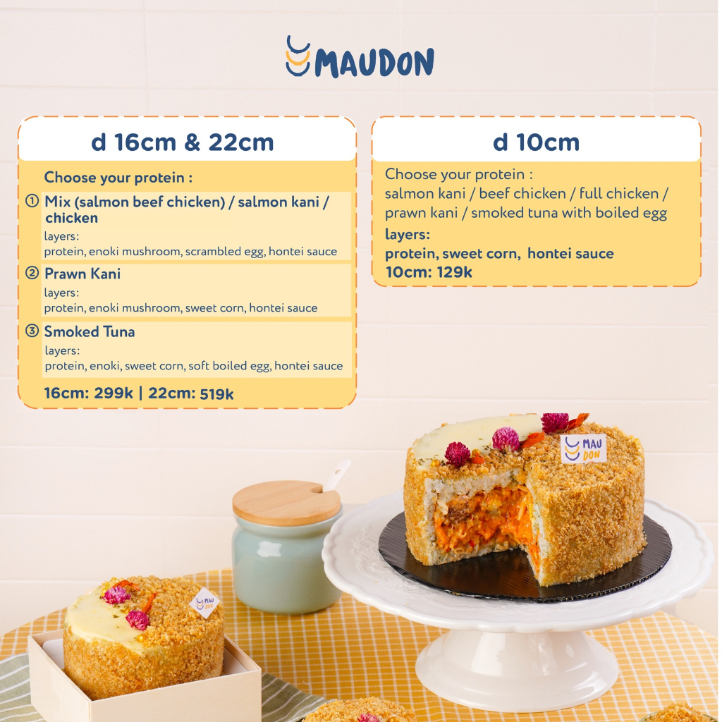 HONTEI CAKE | SAVORY CAKE |MAUDON CAKE | KUE ULTAH | BIRTHDAY CAKE | KUE UNIK |MENTAI CAKE