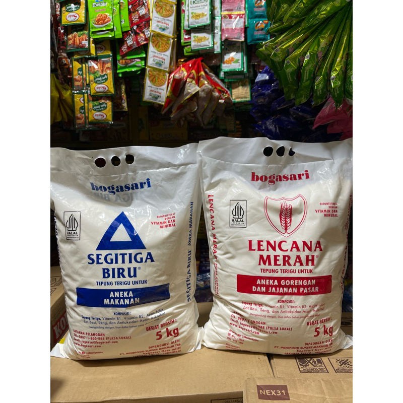 

TEPUNG SEGITIGA/LENCANA MERAH 5KG ( 1 PCS )