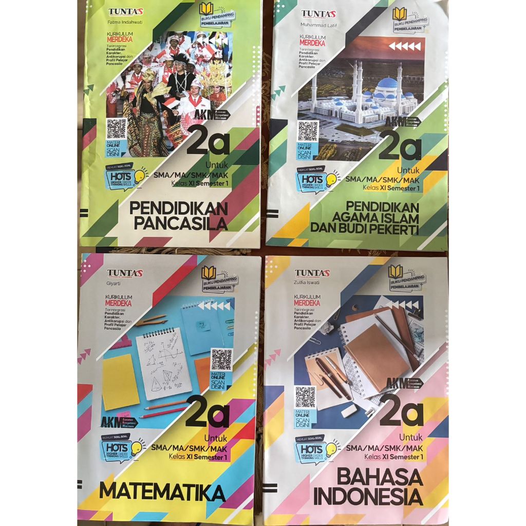 LKS PAI, MATEMATIKA, PPKN, BAHASA INDONESIA KELAS 11 UNTUK SMA/MA KURIKULUM MERDEKA-TUNTAS