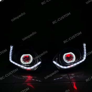 headlamp projector aes biled wst agya ayla custom alis kristal running