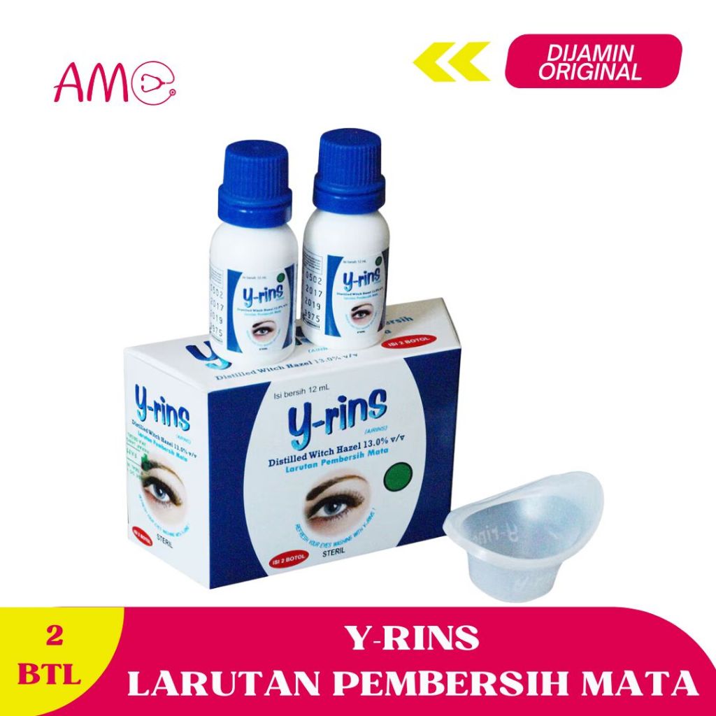 Y-RINS ~ LARUTAN PEMBERSIH MATA ( ISI 2 BOTOL ) Eye Wash / Eye Bath