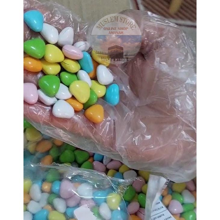 

[NEW] Cokelat Batu Krikil Bentuk Love 1kg | Coklat turky | coklat arab
