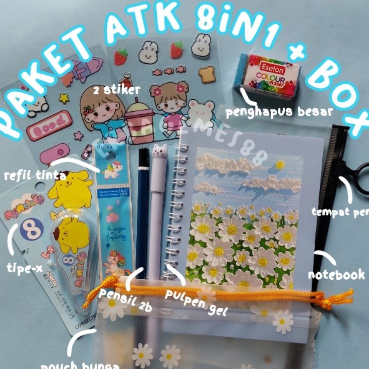 

Kejar Untung serbagemes88 COD SET ALAT TULIS 8 IN 1 LENGKAP KARAKTER STATIONERY SET ALAT TULIS SET PAKET ATK AESTHETIC ALAT SEKOLAH BUKU DAN PULPEN PERALATAN TULIS DAN PERLENGKAPAN SEKOLAH