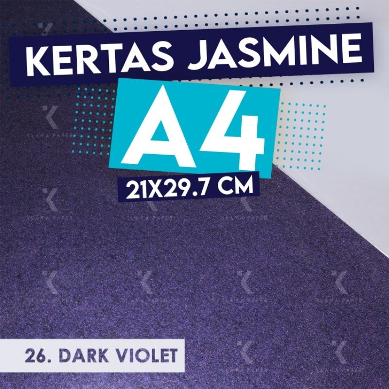 

Kertas Jasmine A4 DARK VIOLET 220 gsm Paper Flower Undangan KLAVA
