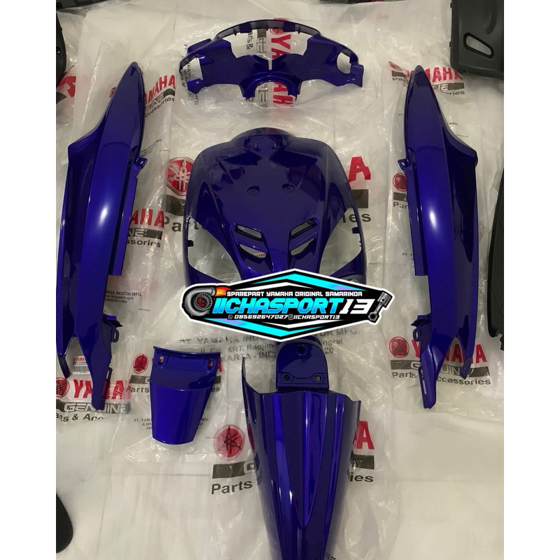 body halus mio sporty biru navy original