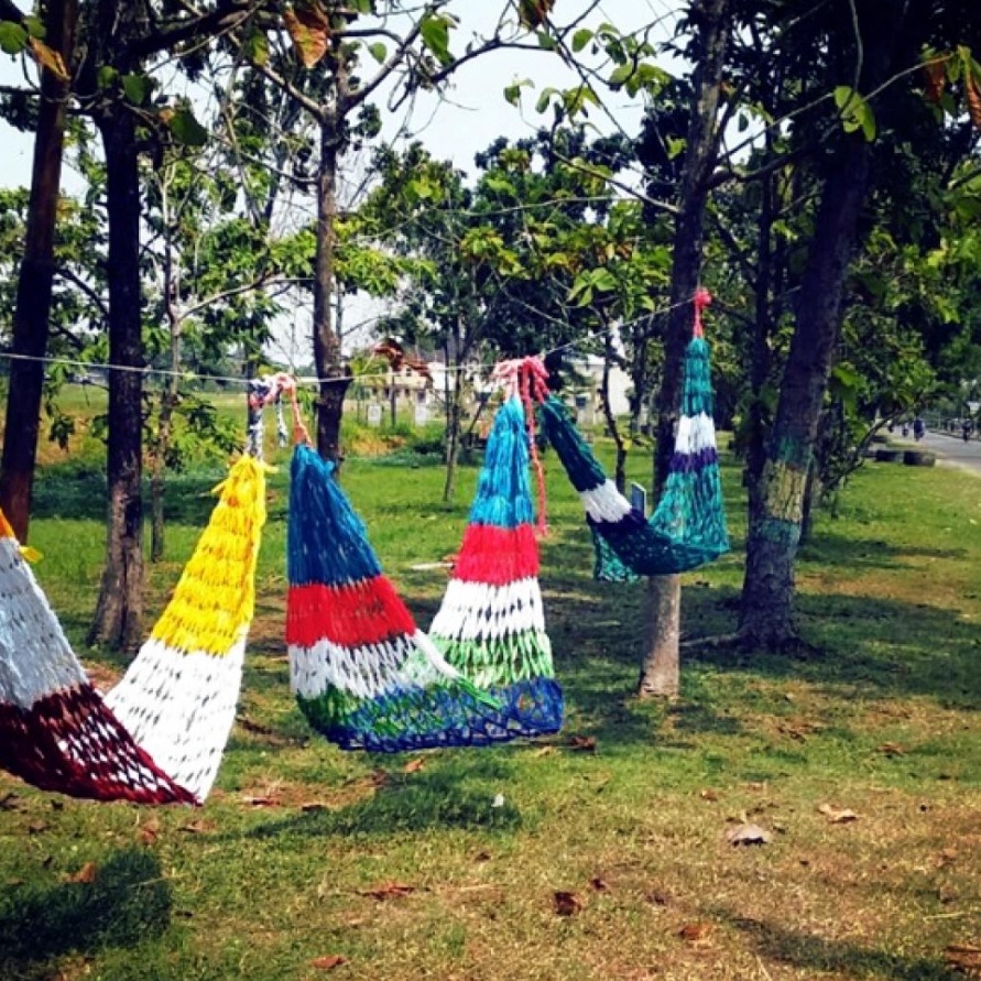 Bonus Ayunan tali rajut ayunan jaring hammock REG SEDANG Ayunan dewasa