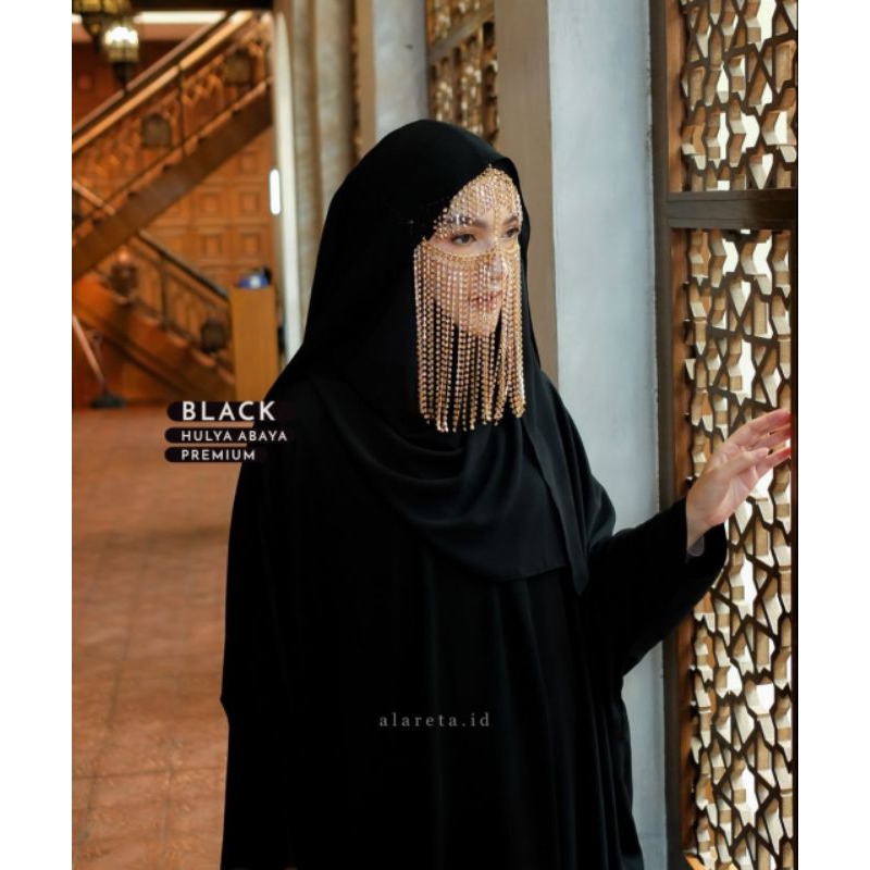 Hulya Abaya Black by Alareta