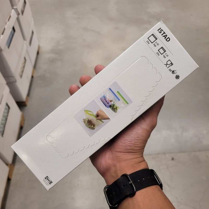 ISTAD lKEA Plastik Klip Zipper Lock Isi 50 pcs Pembungkus Makanan dengan zipper lock