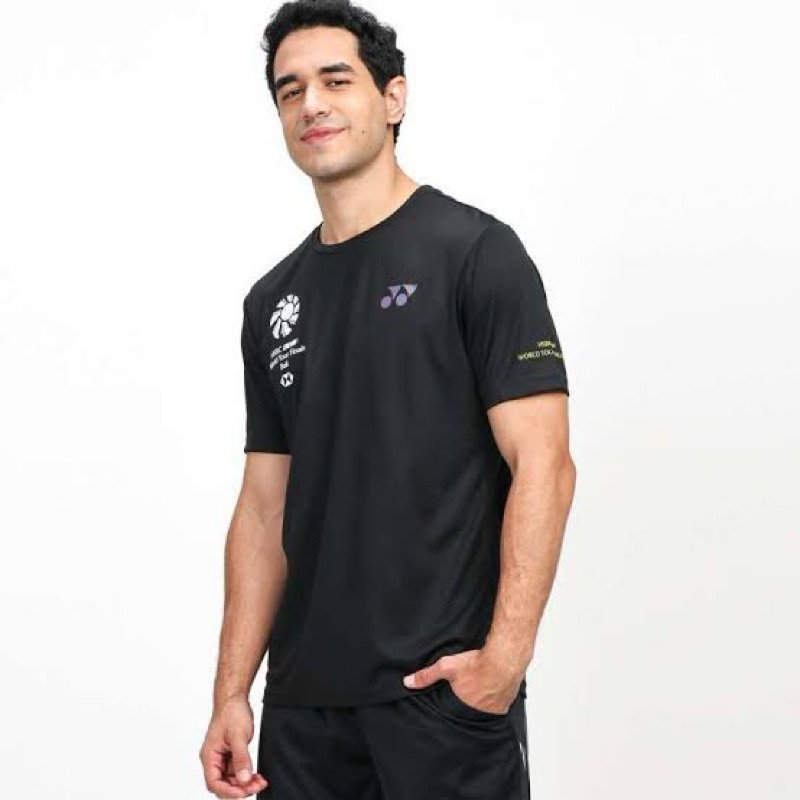 Kaos Badminton jersey Yonex BLACK BALI World Tour Finals Original Authentic Preloved