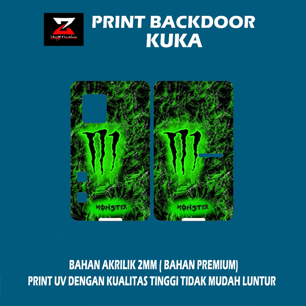 

Backdoor akrilik KUKA print UV panel Akrilik Transparant