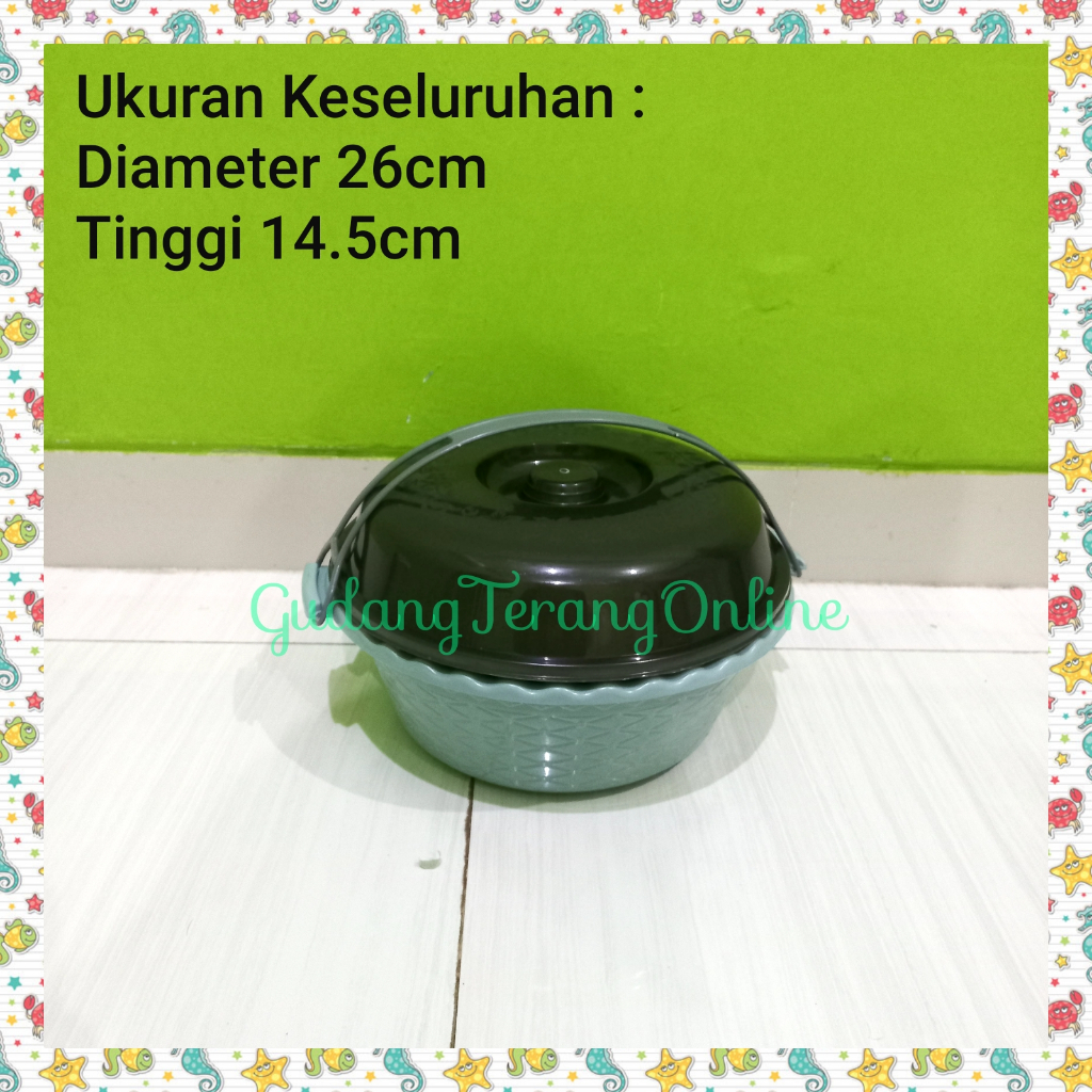 6PCS Rantang susun bulat rantang hajatan besar rantang plastik rantang piknik souvenir berkatan sela