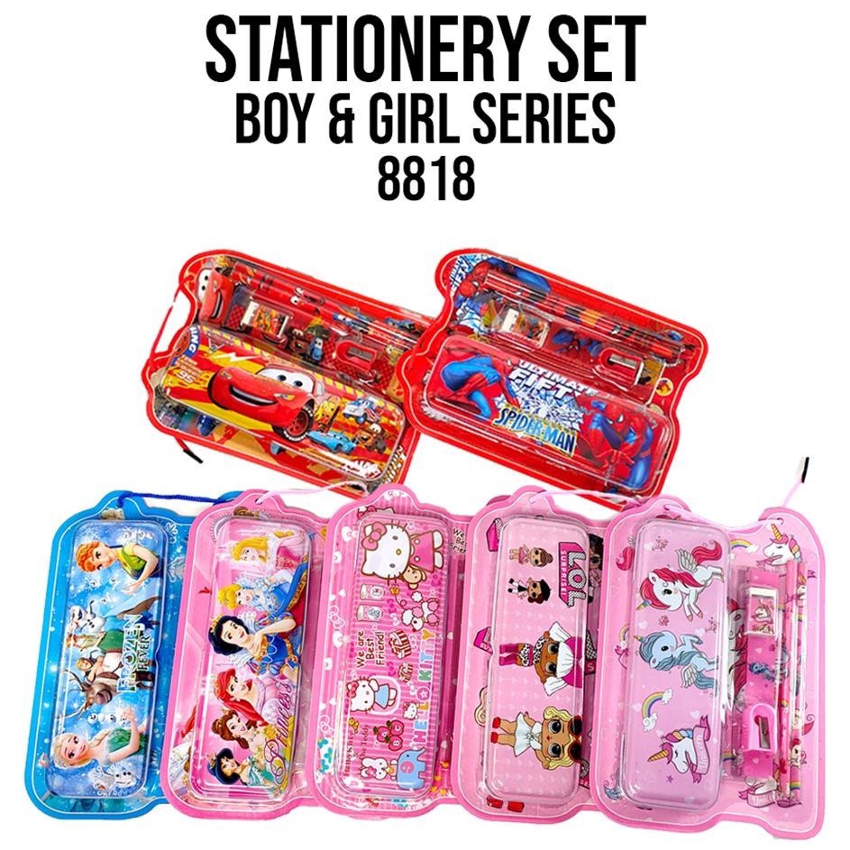 

Sekarang Laris ESJKT Stationary Set Fancy 8818 6IN1 Alat Tulis set Karakter Paket alat tulis Stationery set