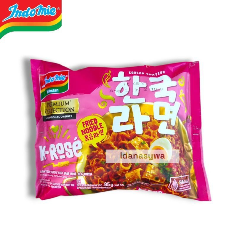 

INDOMIE K ROSE - mi goreng saus rose - MIE INSTAN PREMIUM korean ramyeon