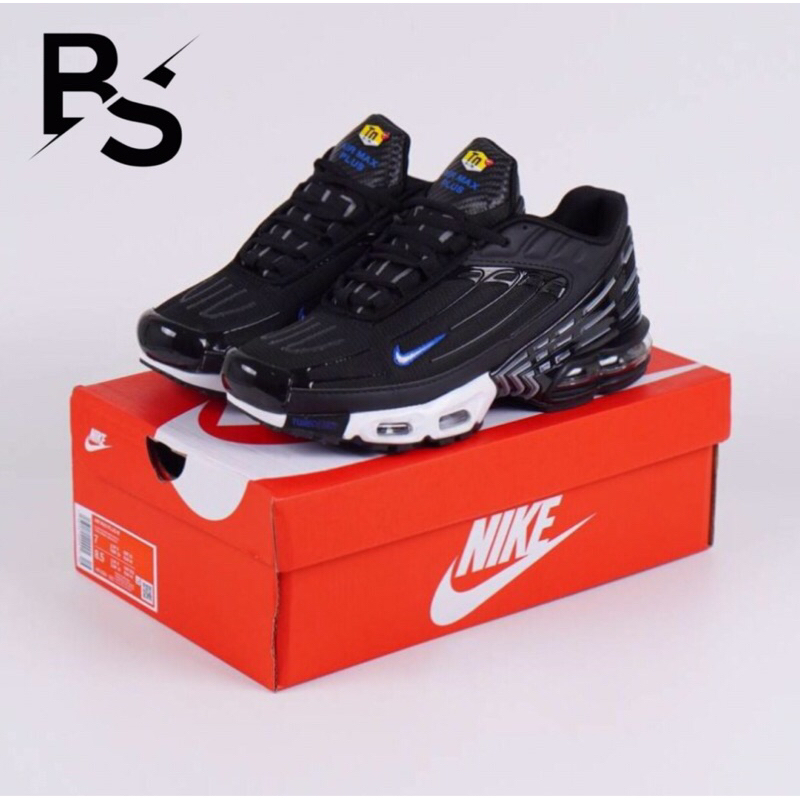 Sepatu pria Sneakers airmax plus 3 royal silver