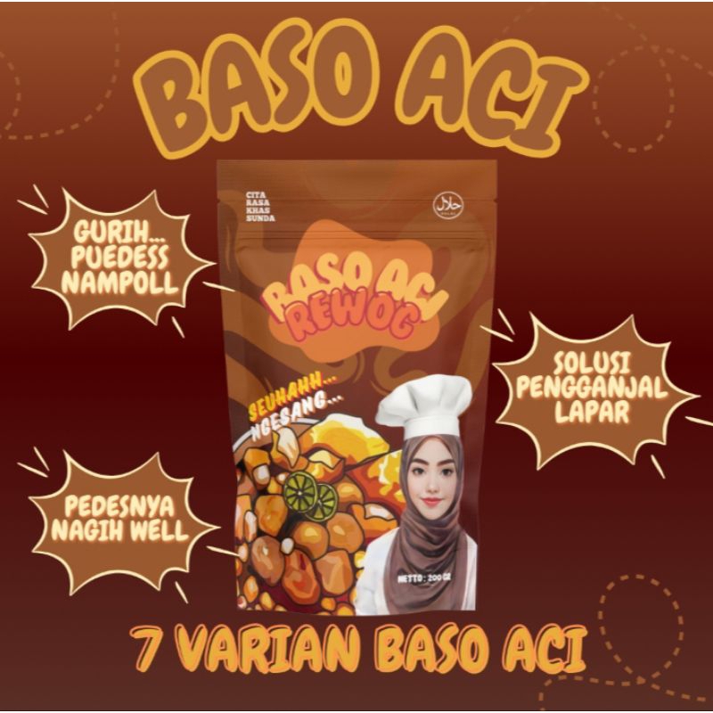 

BASO ACI REWOG 7 VARIAN RASA, FROZEN FOOD BASO ACI INSTAN