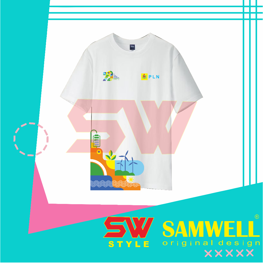 KAOS PLN - BAJU PLN ULTAH KE 79 THN BUMN HARI LISTRIK NASIONAL PINTAR - KAOS PLN 79th TERSEDIA TANGA