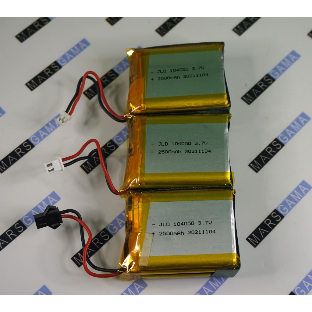 Baterai lithium polimer 5000mah 104050 3.7V li polymer Softpack 2P 2 X 2500mah