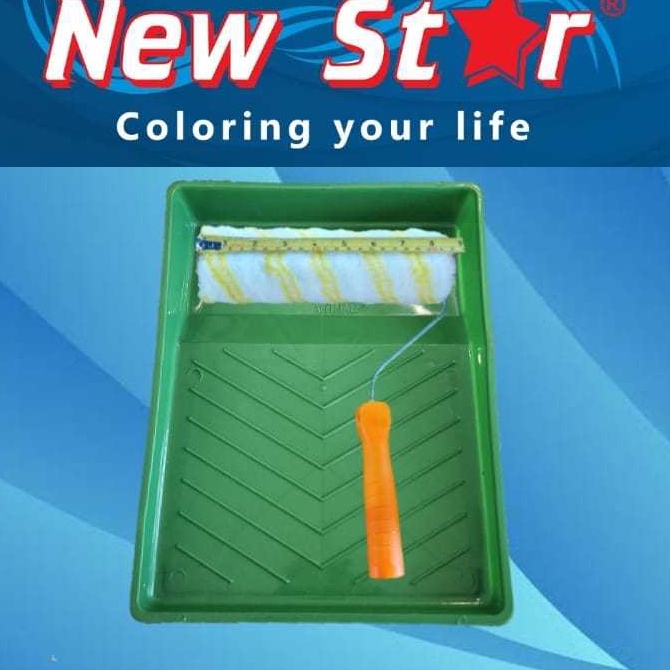 Langsung Miliki  PAKET BAK CAT  KUAS ROLL 9inch kualitas SUPER BAK CAT KOTAK BAK CAT MIRING Peralata