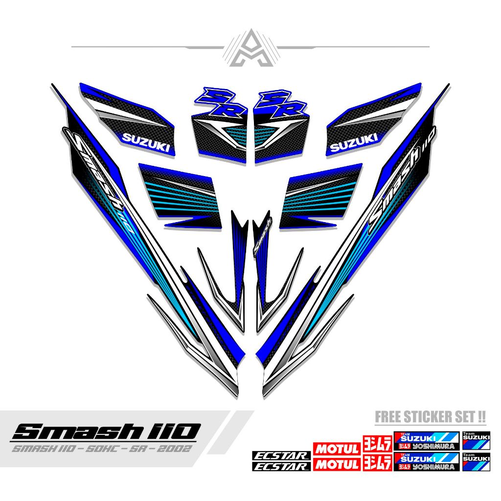 STRIPING SMASH 110 R / MTF 9 / STICKER SMASH 2002 / SETIKER SR / STIKER / STREPING / STIPING / SETRI