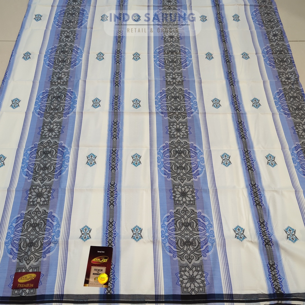 ATLAS PREMIUM 790 GOLD Jacquard Songket Sarung Dewasa Jaguar Warna & Hitam Murah