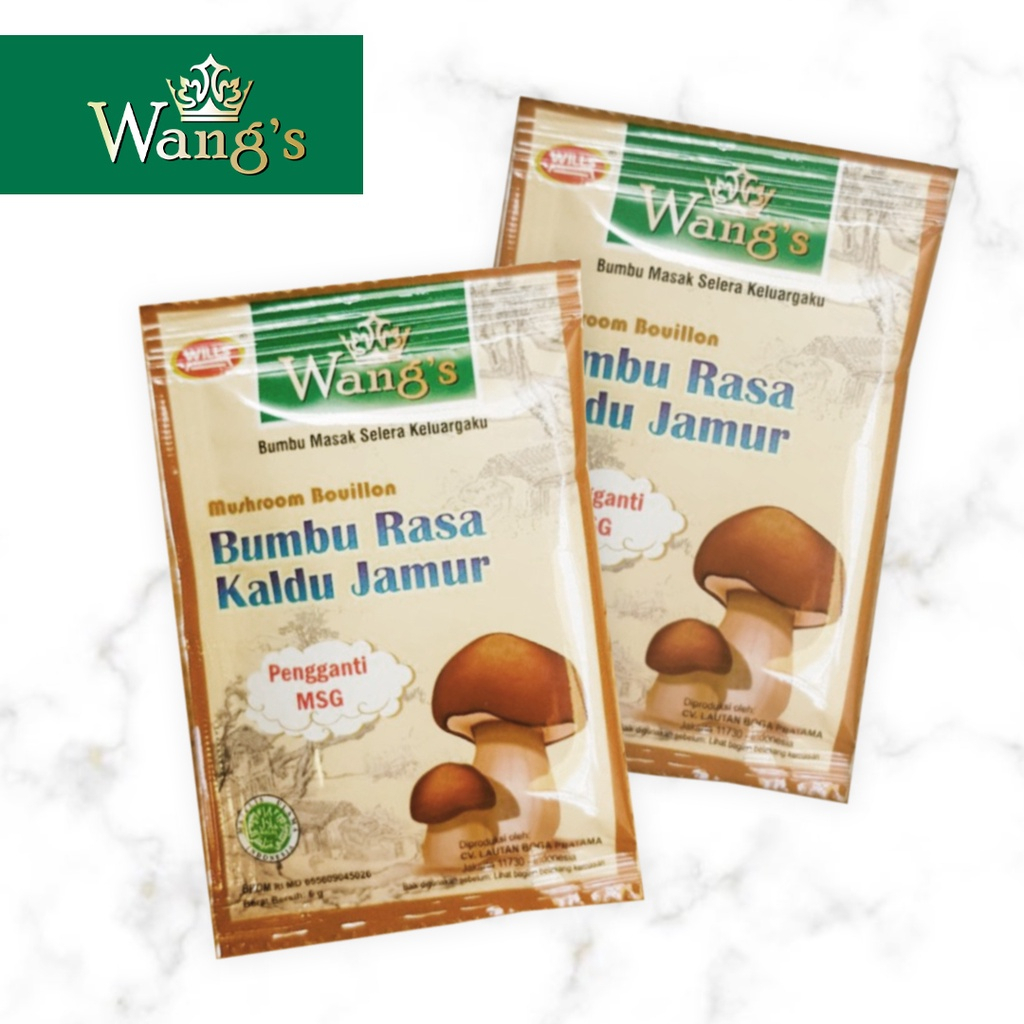 

1 Renceng Wang's Kaldu Jamur isi 12 sachet x 8 gram