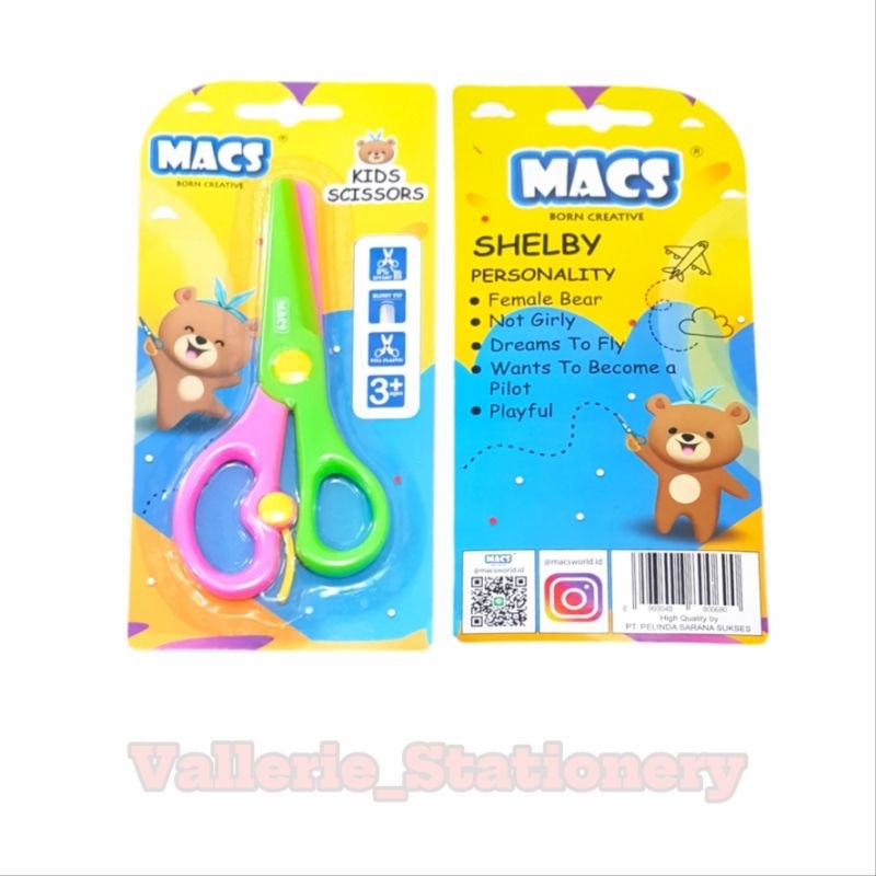 

MACS GUNTING KERTAS ANAK HIJAU MERAH MUDA / KIDS SCISSORS GREEN PINK