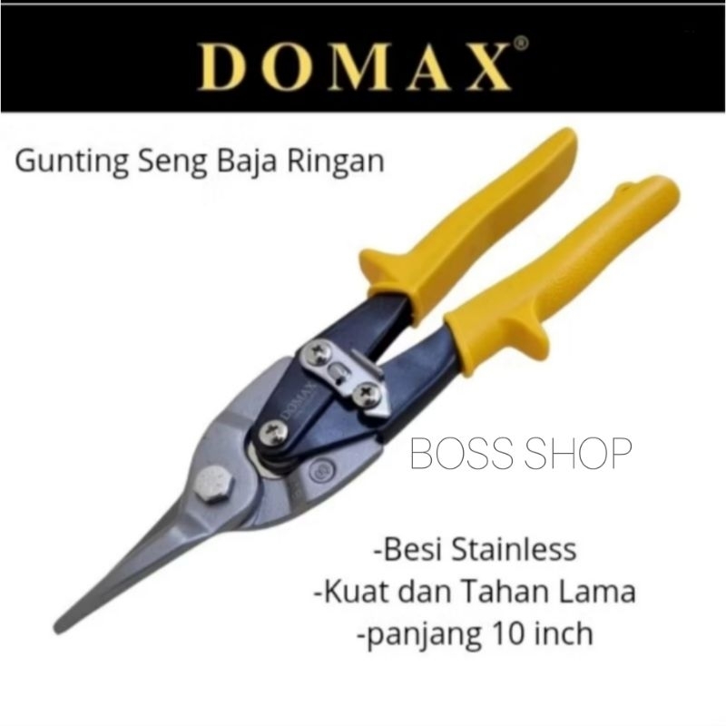 Gunting Seng Domax/Gunting Holo Domax/Gunting Baja Ringan Domax 100%ORIGINAL