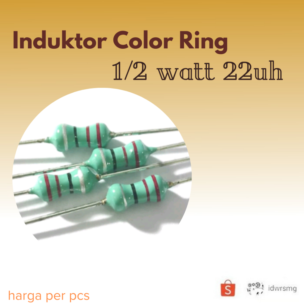 Induktor Axial 22uH 0.5watt Induktor Color Ring 22 uH 1/2 watt Kumparan Lilitan