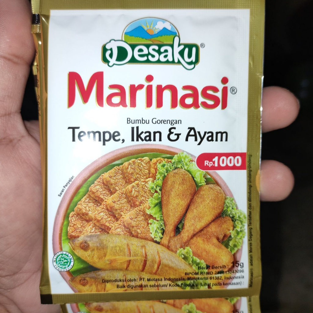 

bumbu marinasi desaku tempe ayam dan ikan satuan pcs