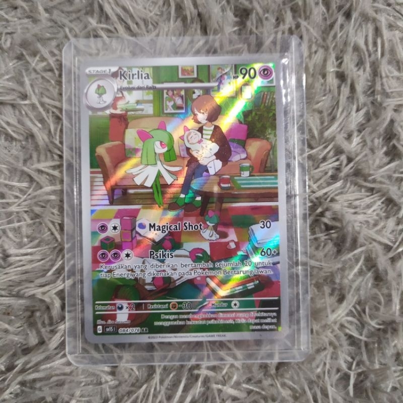 Kartu Pokemon TCG Kirlia 084/078 AR sv1S Scarlet EX