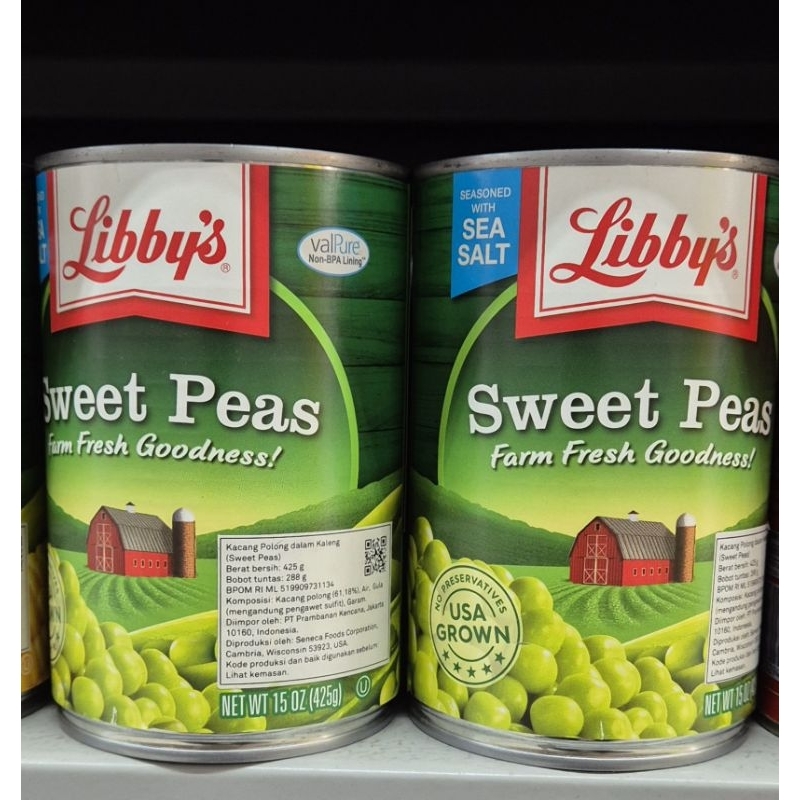 

Sweet Peas LIBBY'S Kacang Manis 425g - HK.