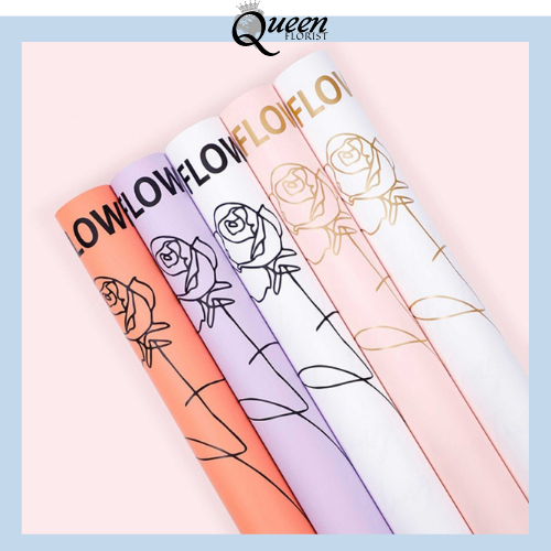 

Kertas Buket Bunga Cellophane Motif Mawar Rose Flower Wrapping Paper Lembaran 6122