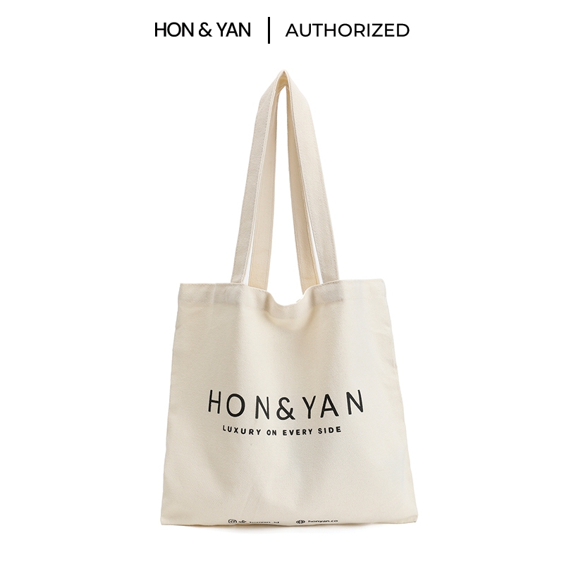 HONYAN Tas ToteBag Branded Ori Wanita Tas Canvas Import Tas Sekolah