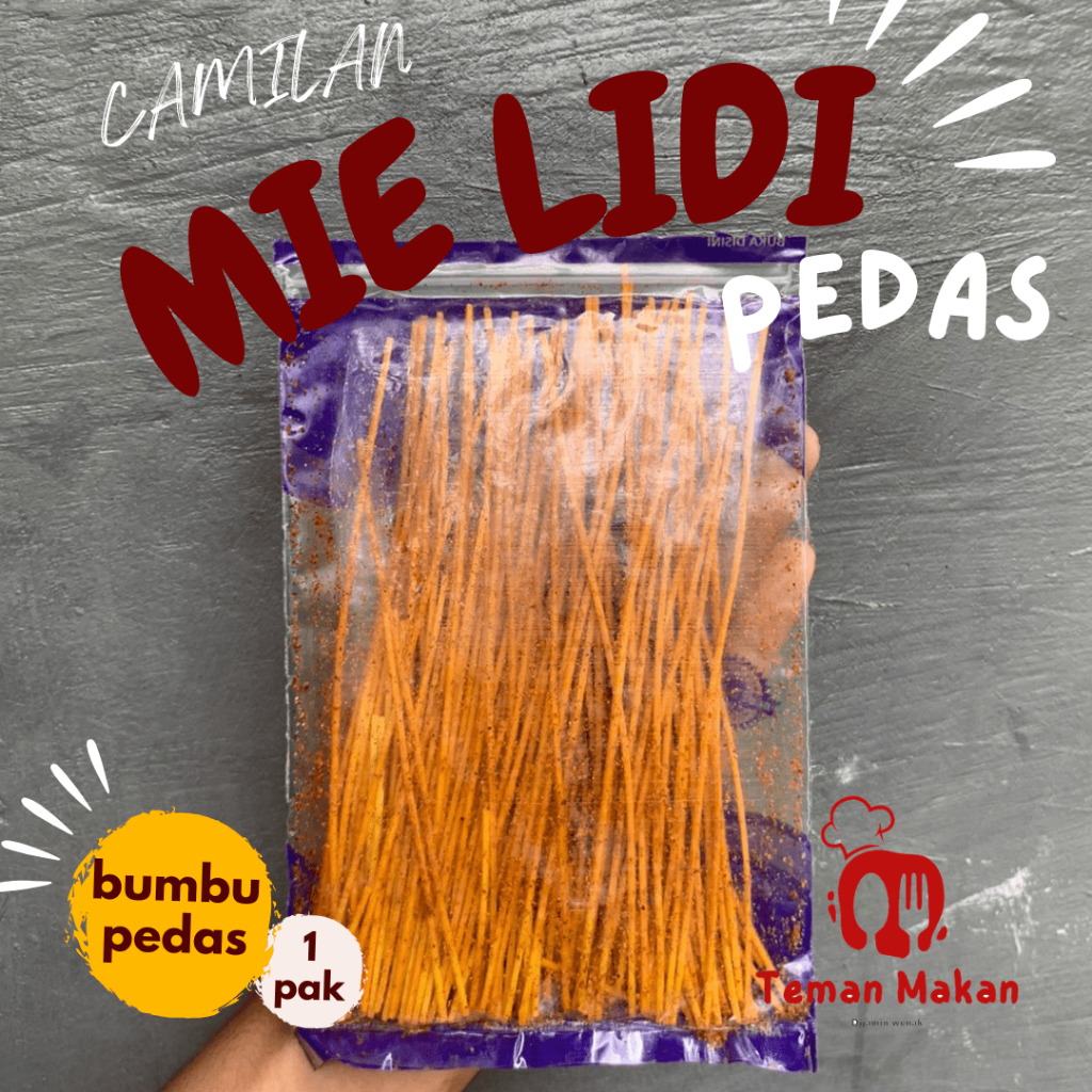 

[FREE BUBLE WRAP] Camilan Mie Lidi Pedas Bumbu Pedas Isi 1 Pak