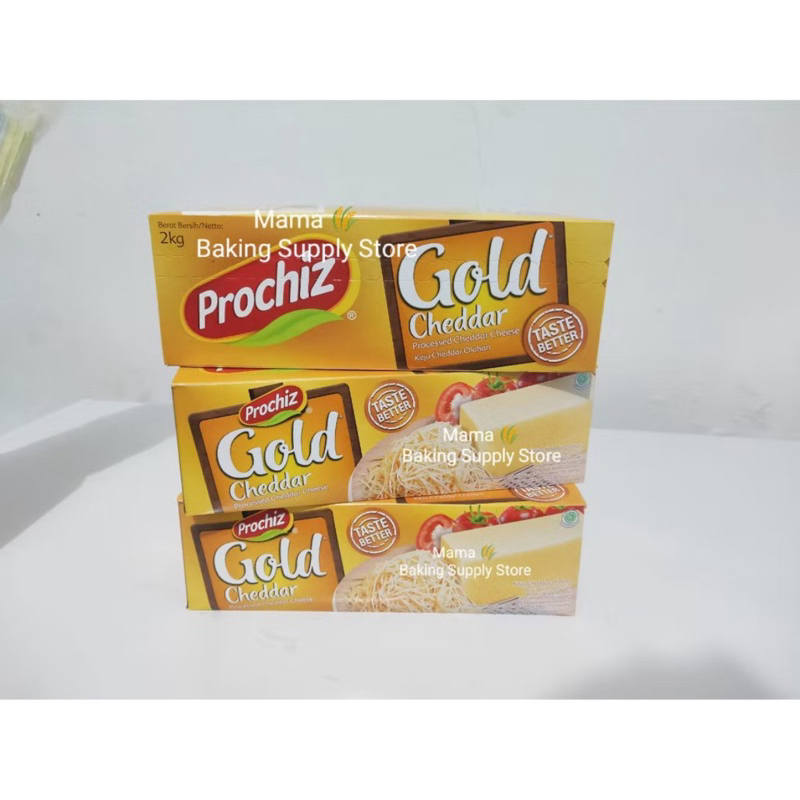 

PROCHIZ GOLD 1 kg Keju Cheddar Olahan Chedar Cheese Prochiz Gold