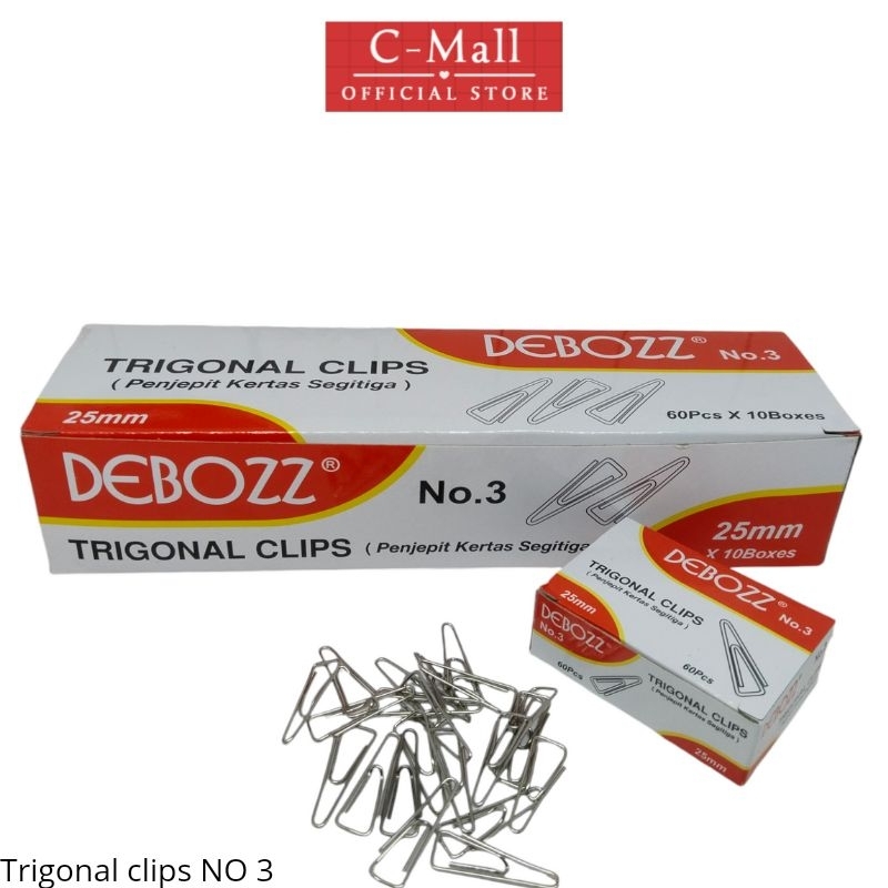 

C-Mall Debooz Trigonal clip / Trigonal clip / paper clip kertas NO.3 / NO. 3C / NO. 5 (PCS)