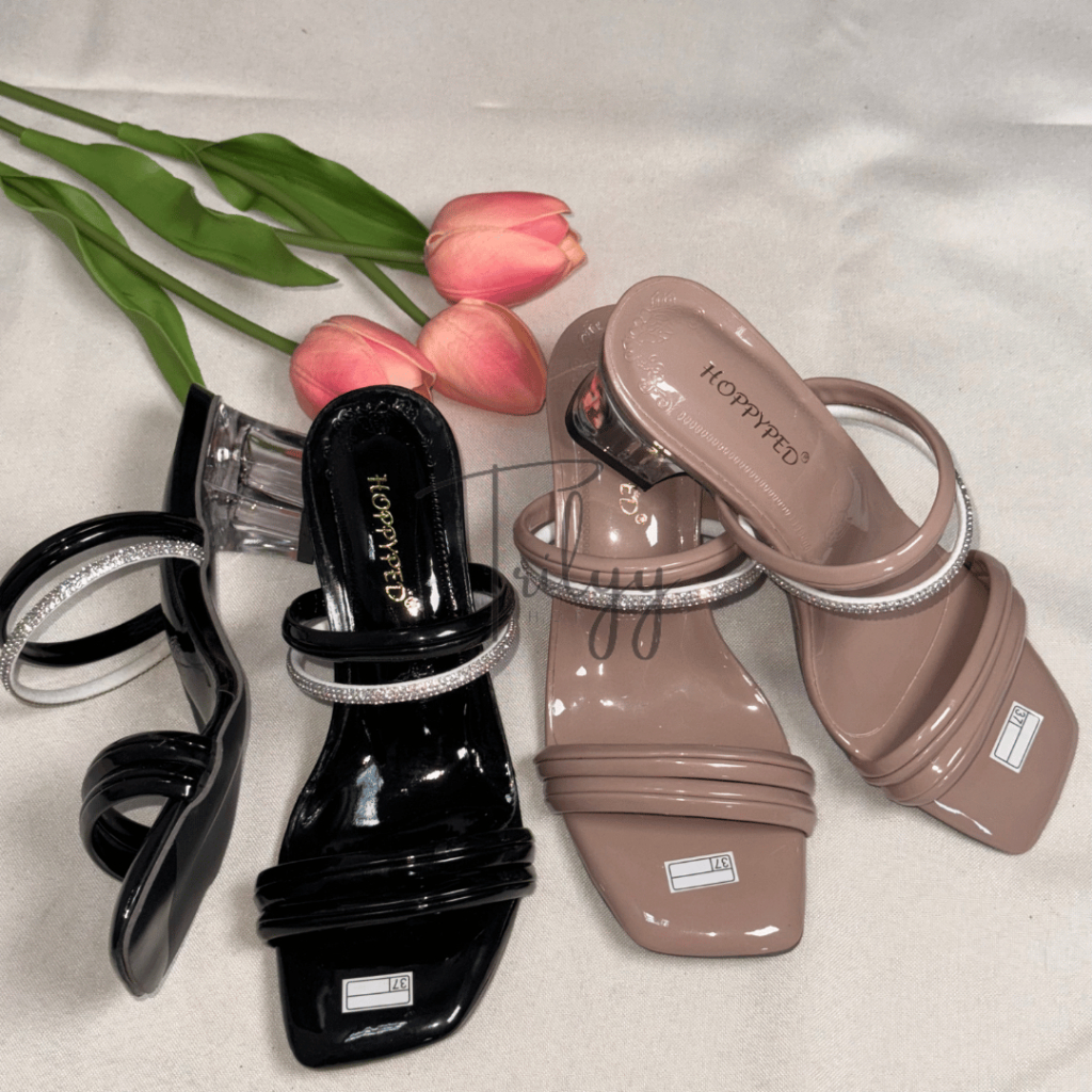 Trilyy - Heels Kaca Wanita Pesta 4,5cm Diana