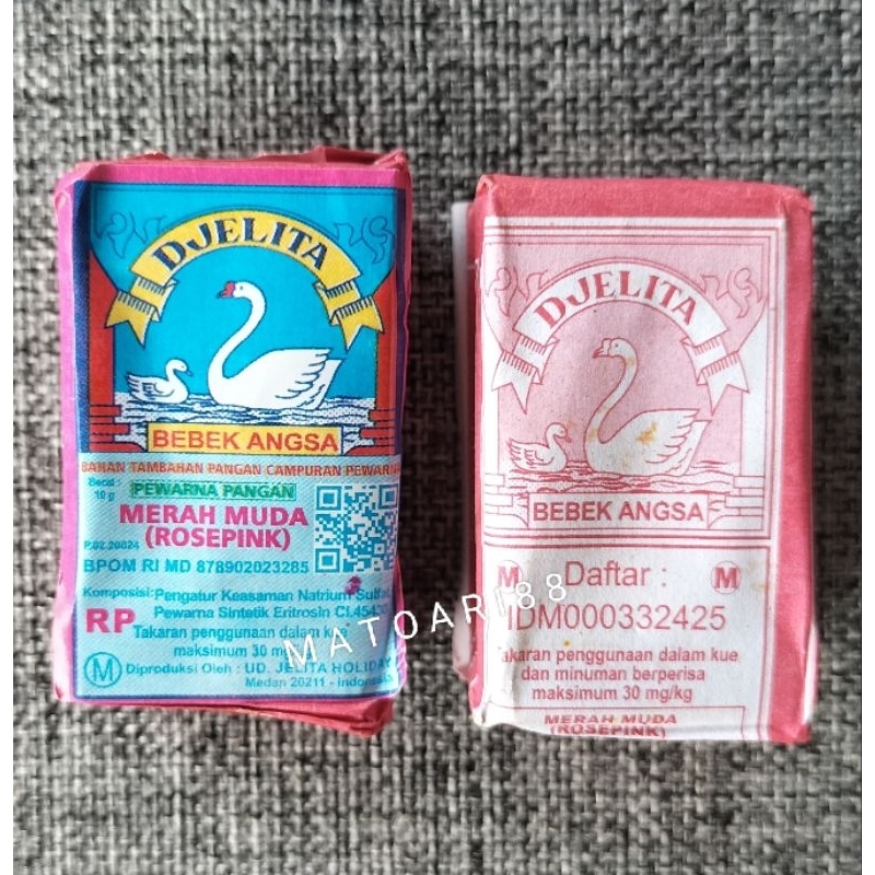 

PEWARNA MAKANAN cap Bebek Angsa | 10gr | Merah Muda, Kuning, Merah, Hijau, & Kuning Muda