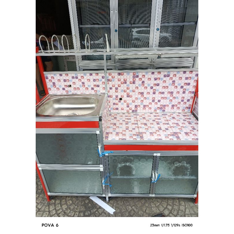 RAK KOMPOR WASTAFEL 3 PINTU JUMBO BESAR 130 CM / RAK KOMPOR WASTAFEL BANDUNG