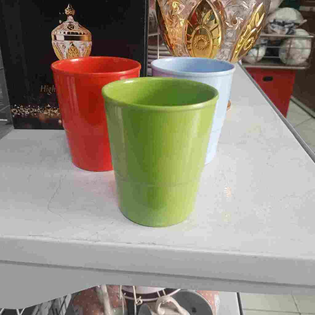 CANGKIR MELAMIN VANDA C312-3 / GELAS MELAMIN TANPA GAGANG DAN TUTUP