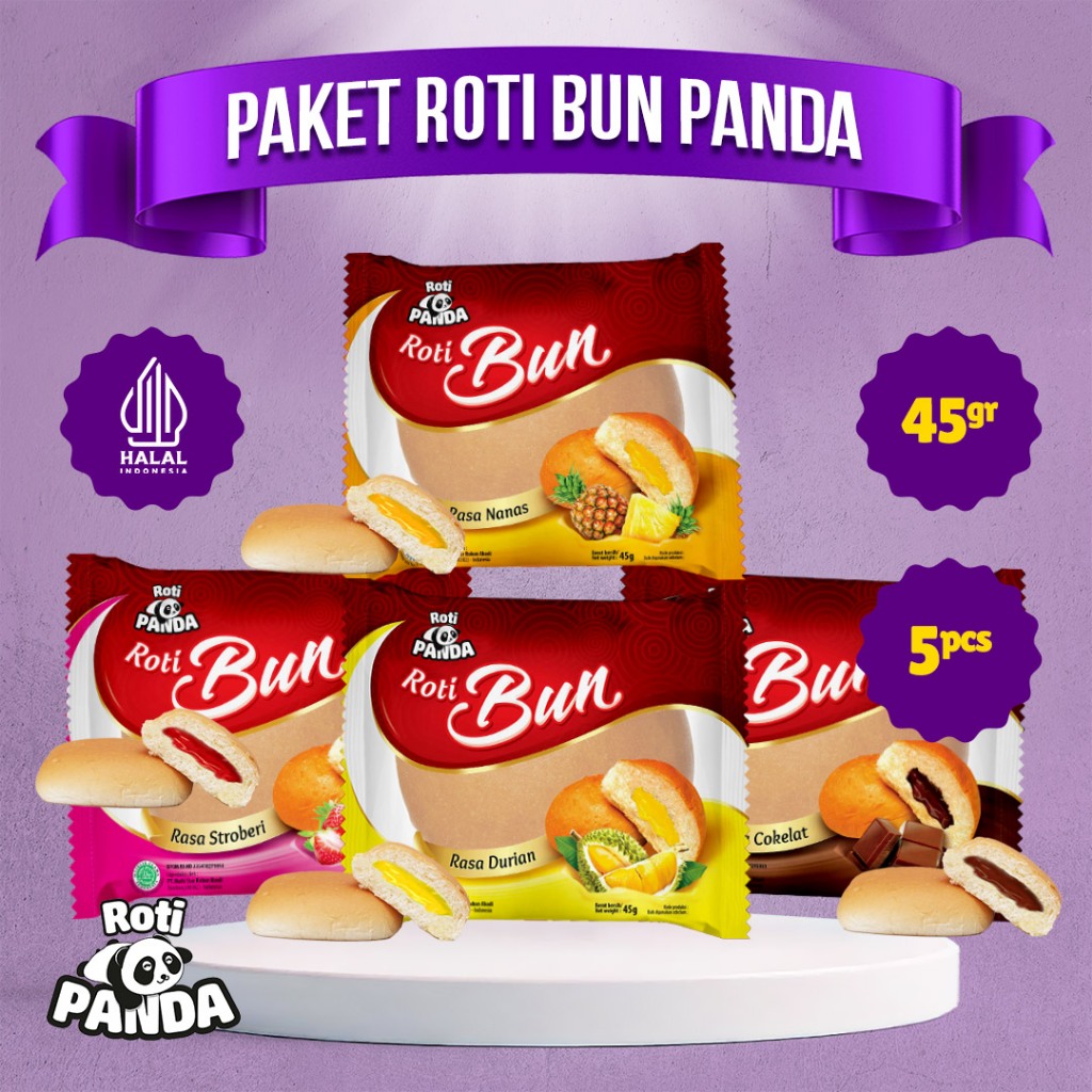 

( ROTI PANDA ) Paket Bun Isi 5 pcs