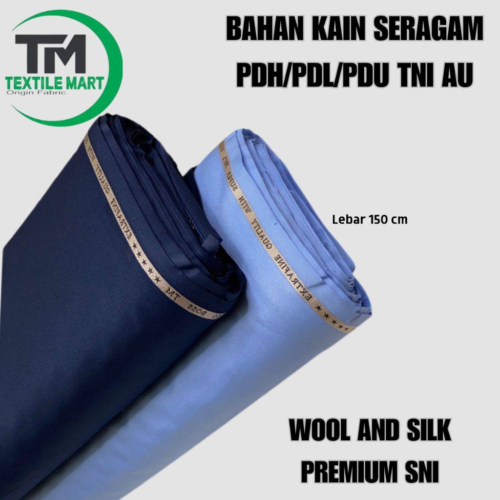 BAKAL BAHAN KAIN BAJU SETELAN DINAS PDH TNI AU EXLUSIP PREMIUM 100% ORIGINAL PUSAT