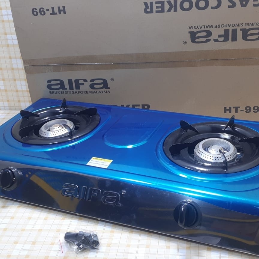 Aifa Singapore Gas Stove Twin Burner HT-99 kompor aifa 2 tungku HT-99  BATAM