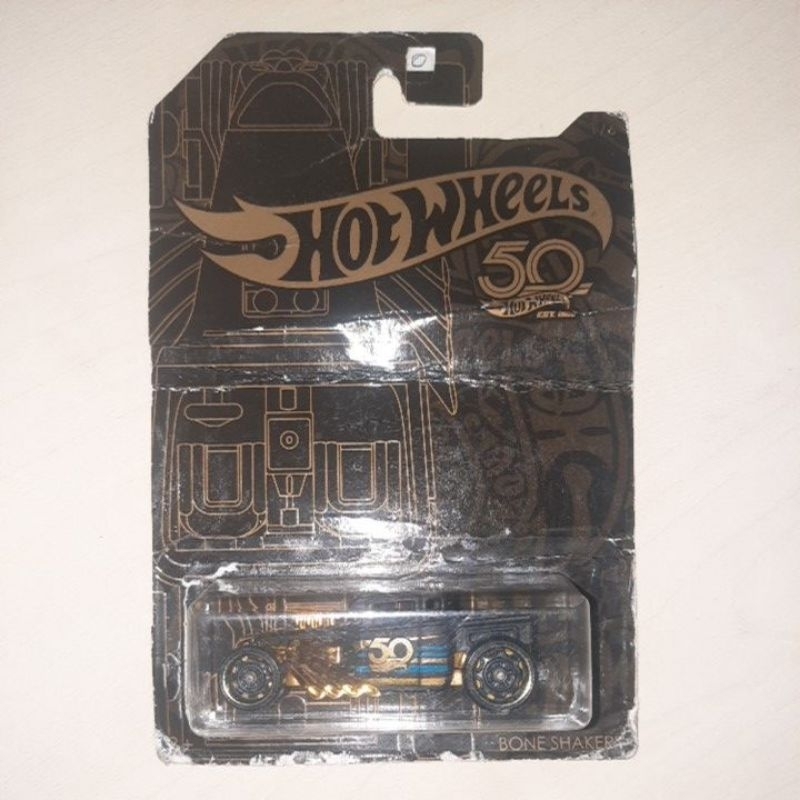 Hotwheels BONE SHAKER Edisi Anniversarry Black and Gold