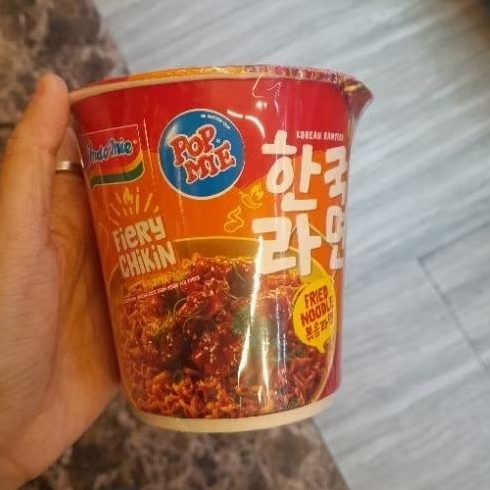 

Popmie korean ramyeon pop mie mie instant cup goreng Fiery Chikin rasa Ayam Pedas Ala Korea 74gr