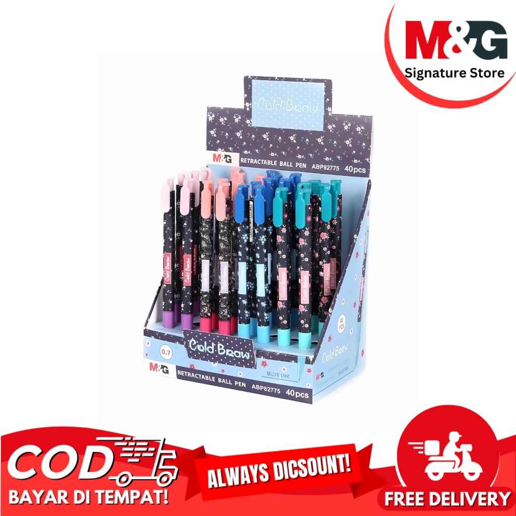 

Pulpen M&G Ballpoint Recretable Cold Braw #ABP82775 Pen Tip 0.7 mm Tinta Biru - SATUAN